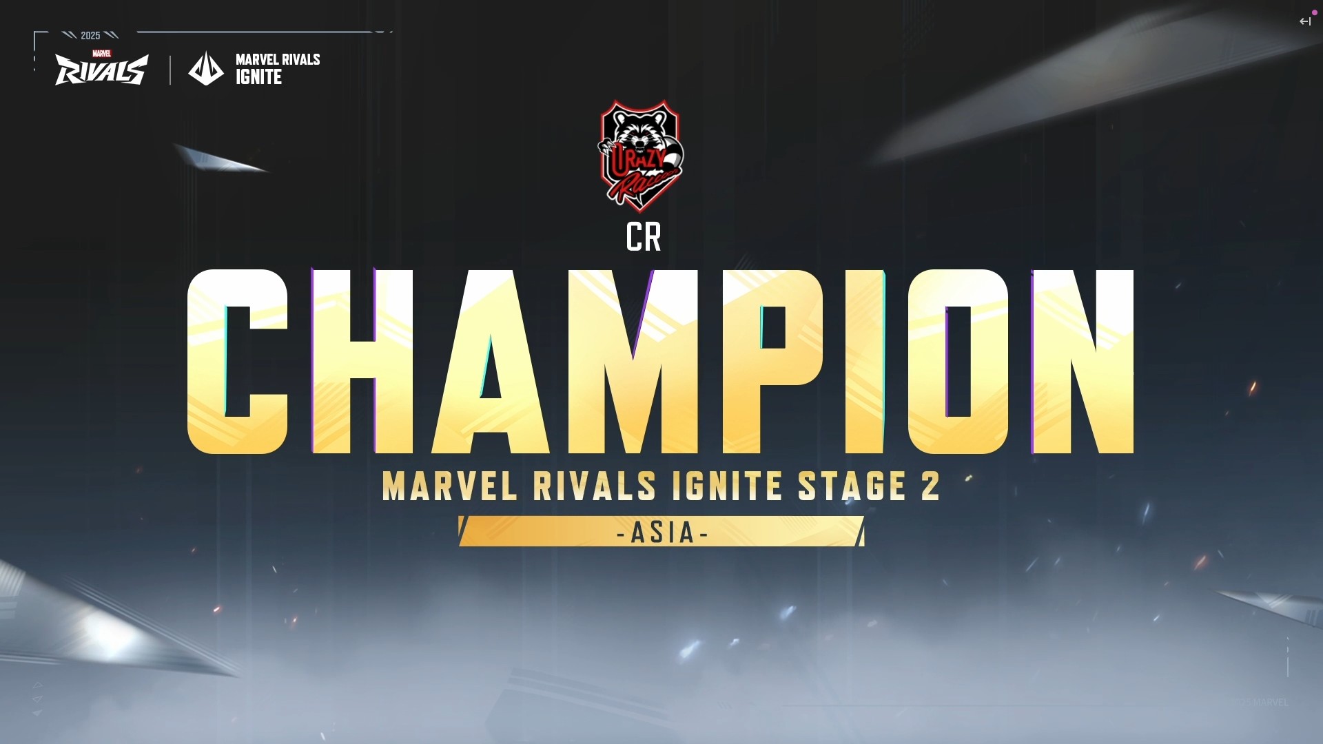 マーベルライバルズ：IGNITE 2025 Stage 2 Asiaが閉幕—優勝は「Crazy Raccoon」、日本の2チームが世界へ