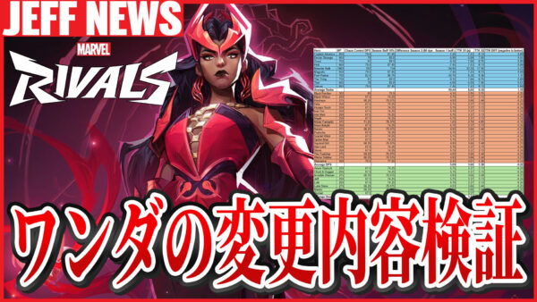 スカーレット・ウィッチのダメージ強化は「60→80DPS」ではない? 実際の変更内容を検証