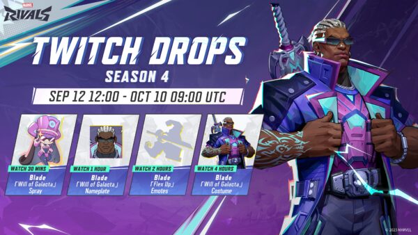 マーベルライバルズ:シーズン4 Twitch Drops報酬まとめ
