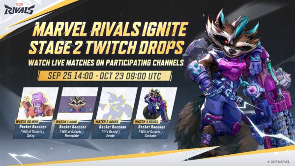 マーベルライバルズ:IGNITE STAGE 2 Twitch Dropsまとめ
